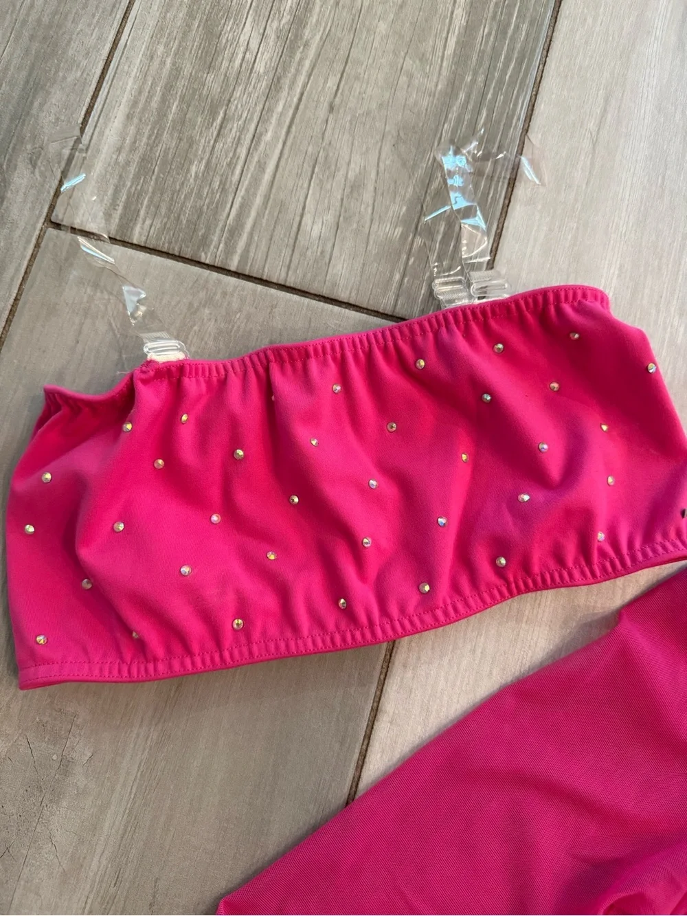 Girls / Teen Hot Pink Sparkle Dance Costume Set